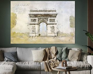 Arc de Triomphe, Parijs van Theodor Decker