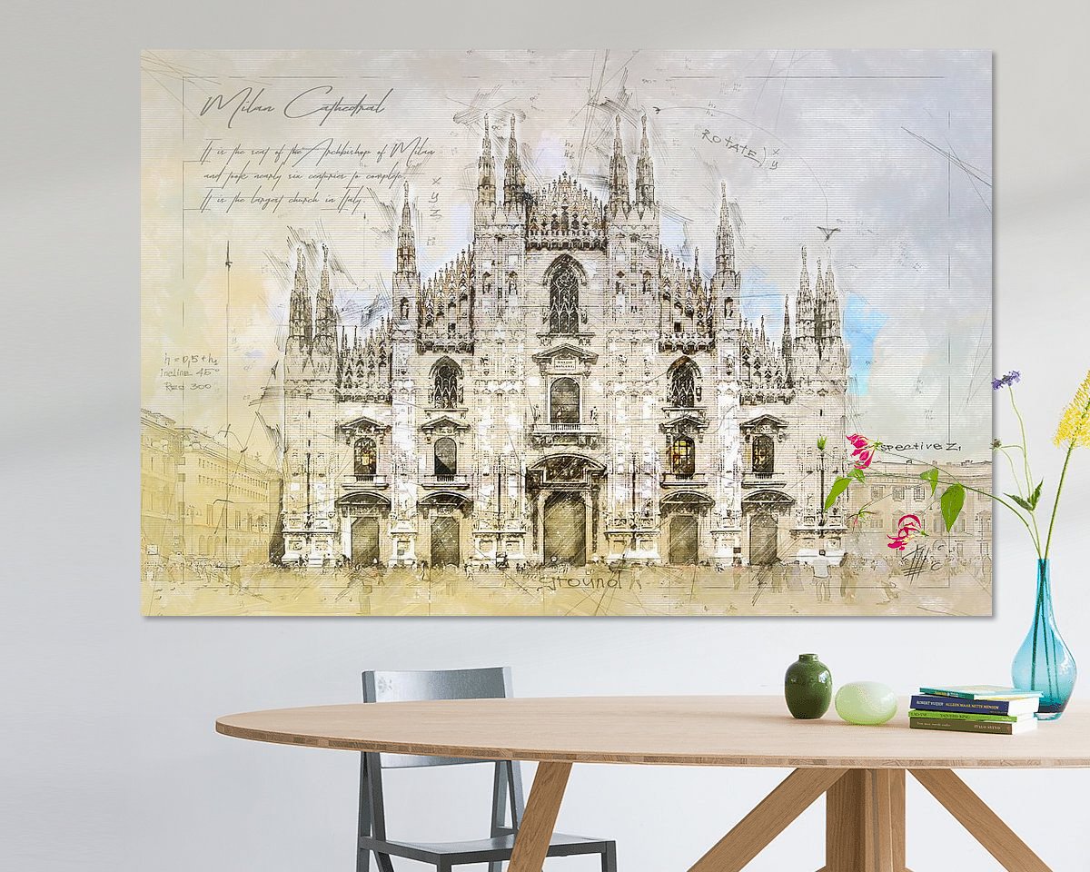 Example of the artwork in a room