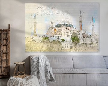 Hagia Sophia, Istanboel van Theodor Decker