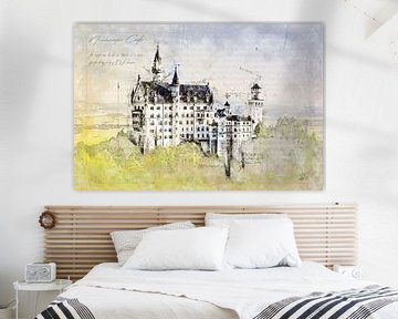 Schloss Neuschwanstein, Deutschland von Theodor Decker