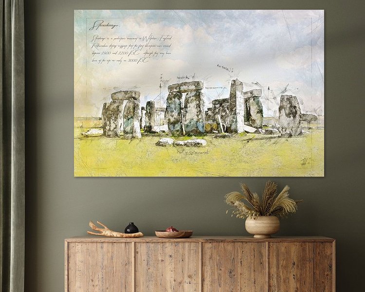 Example of the artwork in a room