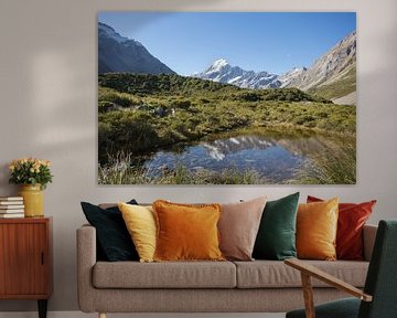Aoraki/Mount Cook Reflects in a Five, New Zealand by Armin Palavra