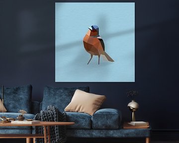 Finch (Bird, Polygon) by Color Square