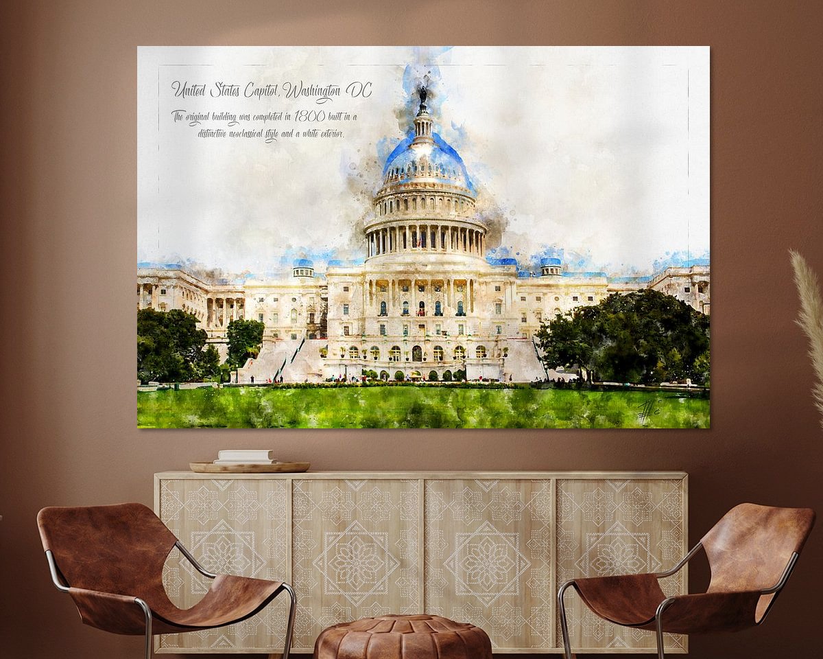 Example of the artwork in a room