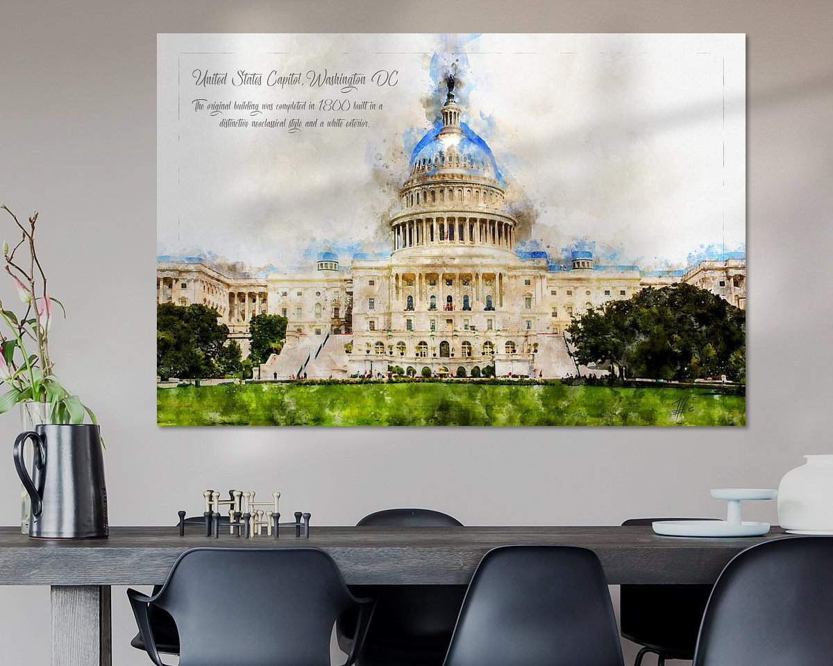 Example of the artwork in a room