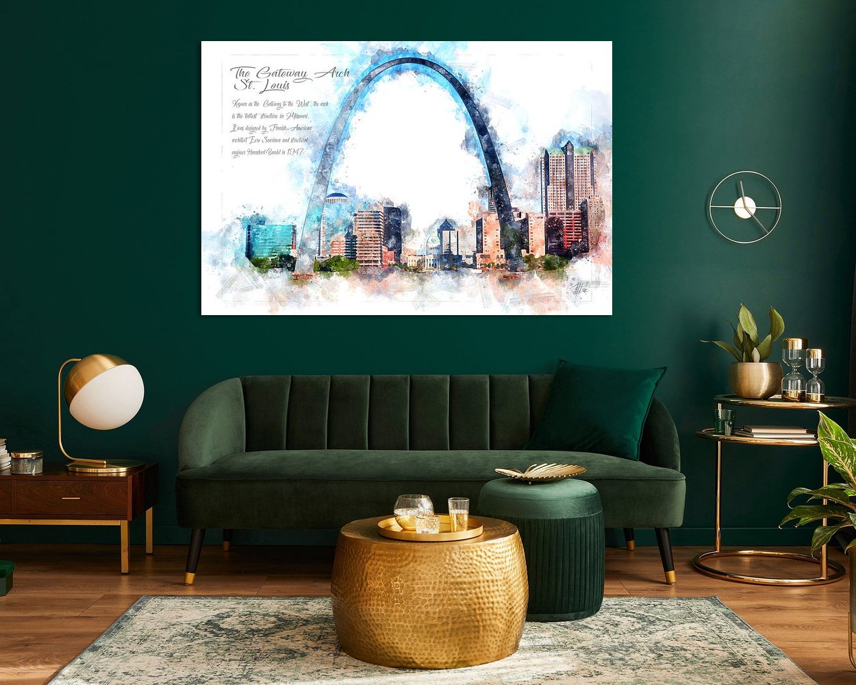 Example of the artwork in a room
