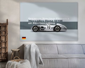 Mercedes Benz W196 auf dem Nürburgring, Deutschland von Theodor Decker
