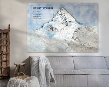 Mount Everest, Nepal van Theodor Decker