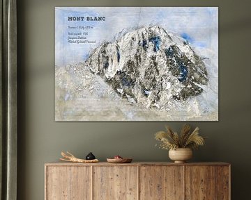Mont Blanc, Frankrijk / Italië van Theodor Decker