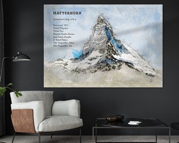 Matterhorn, Zwitserland van Theodor Decker