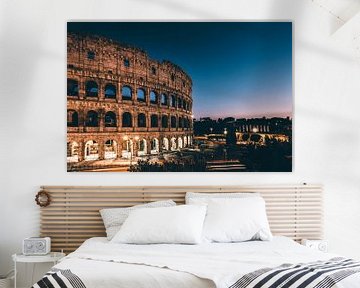 Colosseum van Rome in de avond