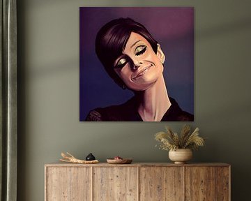 Audrey Hepburn painting by Paul Meijering