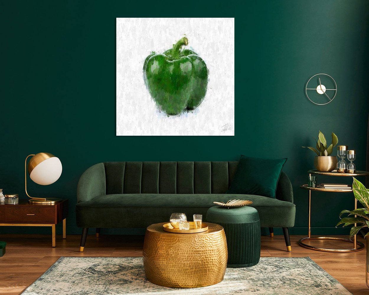 Example of the artwork in a room