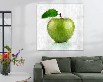 Grüner Apfel von Theodor Decker