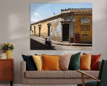 Street scene (street corner) in Quetzaltenango (Xela), Guatemala by Michiel Dros