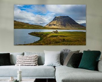 Icelandic horses in front of the Kirkjufell by Denis Feiner