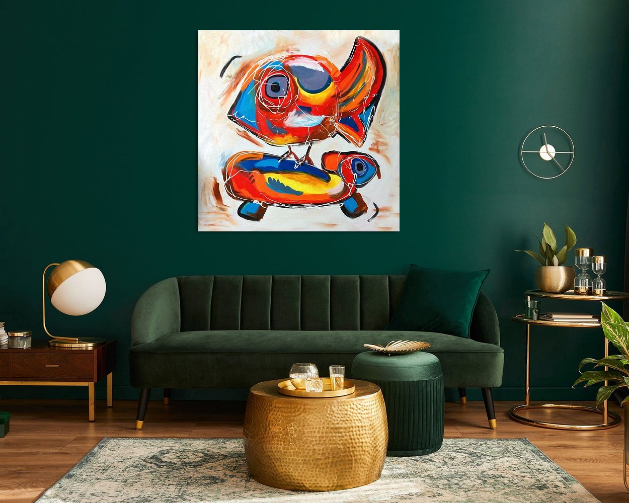 Example of the artwork in a room