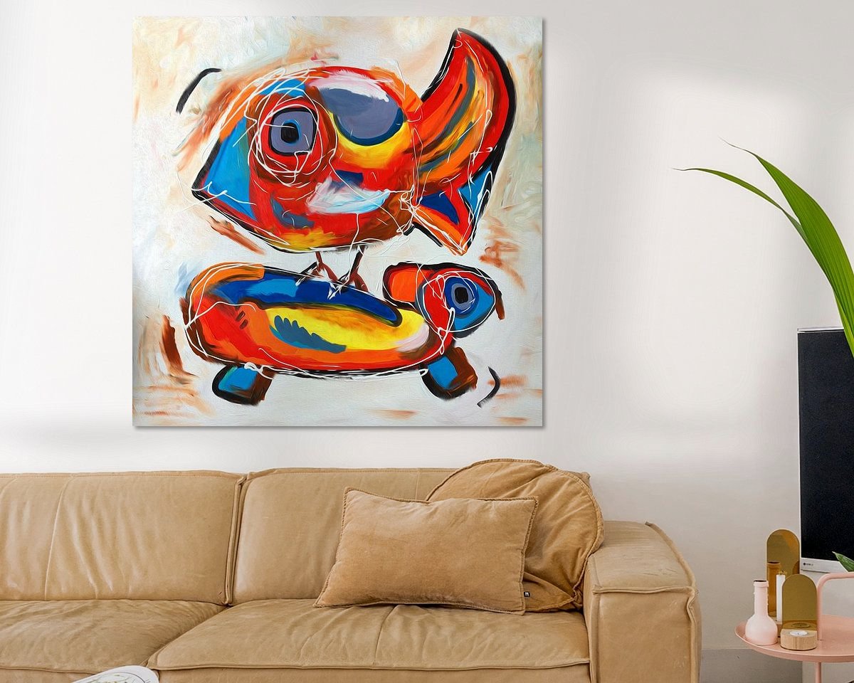 Example of the artwork in a room