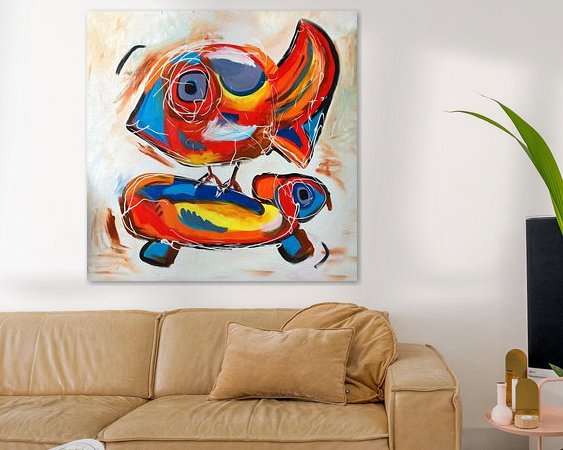 Example of the artwork in a room