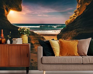 Sandstone beach in Fuerteventura by Christian Klös