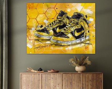Wu-Tang x Nike Dunk High LE painting by Jos Hoppenbrouwers