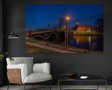 overschie rotterdam avond hogebrug zuid holland long exposure schie van Marco van de Meeberg
