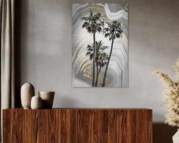 MODERN ART Palm-idylle van Melanie Viola