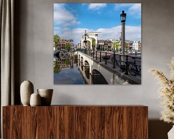Magere brug in Amsterdam van Peter Bartelings