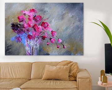 Roze bloemen van pol ledent