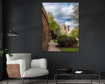 Kröpeliner Tor and city wall in the Hanseatic city of Rostock