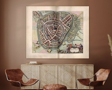 Amersfoort, plan de la ville Joan Blaeu 1652 sur Atelier Liesjes