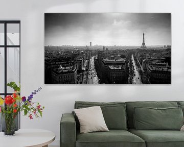Parijs panorama vanaf Arc de Triomphe