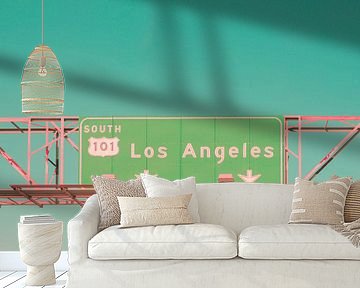 Los Angeles Highway Sign van Pascal Deckarm