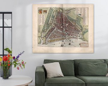 Rotterdam, Stadtplan Joan Blaeu 1652 von Atelier Liesjes