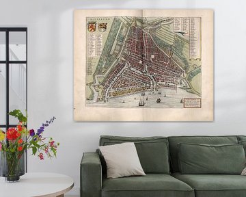 Rotterdam, Stadsplattegrond Joan Blaeu 1652