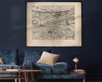 West Flanders and Belgian coast, map Joan Blaeu by Atelier Liesjes