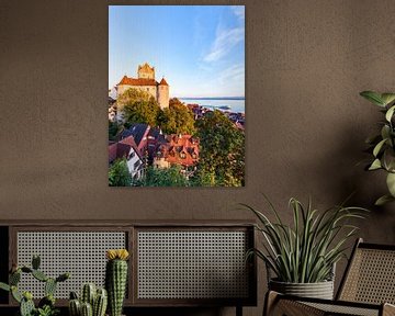 Ancien château de Meersburg au bord du lac de Constance sur Werner Dieterich