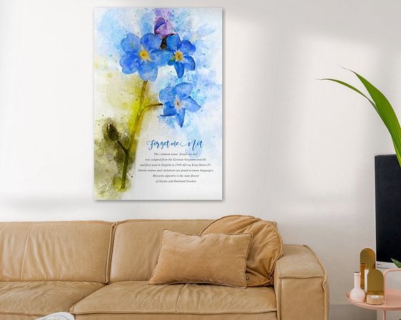 Example of the artwork in a room