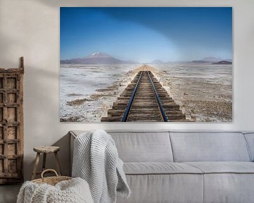 Bolivia - Treinrails op hoogvlakte van Francisca Snel