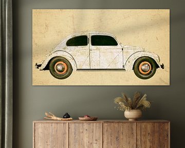 VW original beetle in antique chamoise by aRi F. Huber