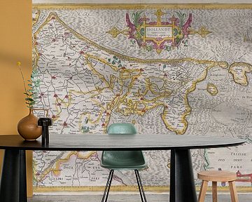 Holland, map 1606 by Atelier Liesjes