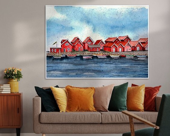 Example of the artwork in a room