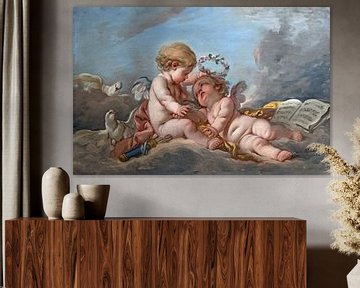 Engeltjes in een compositie, François Boucher van Atelier Liesjes