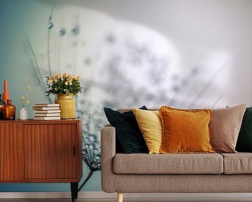 Water droplets on a lint by Bert Nijholt