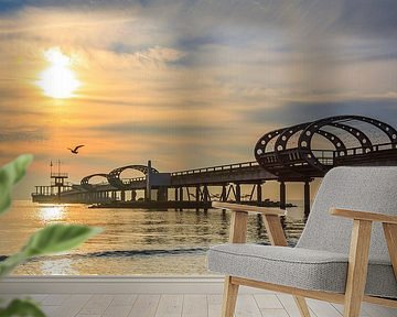 Morning sun over the pier by Werner Reins