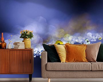 Water droplets on a lint by Bert Nijholt