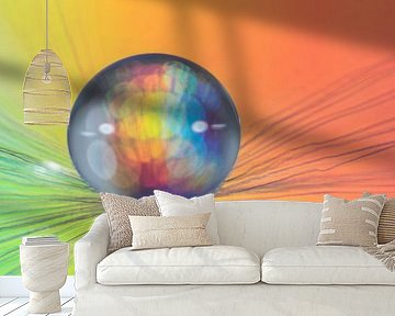 Macrophoto of a drop on a lint by Bert Nijholt