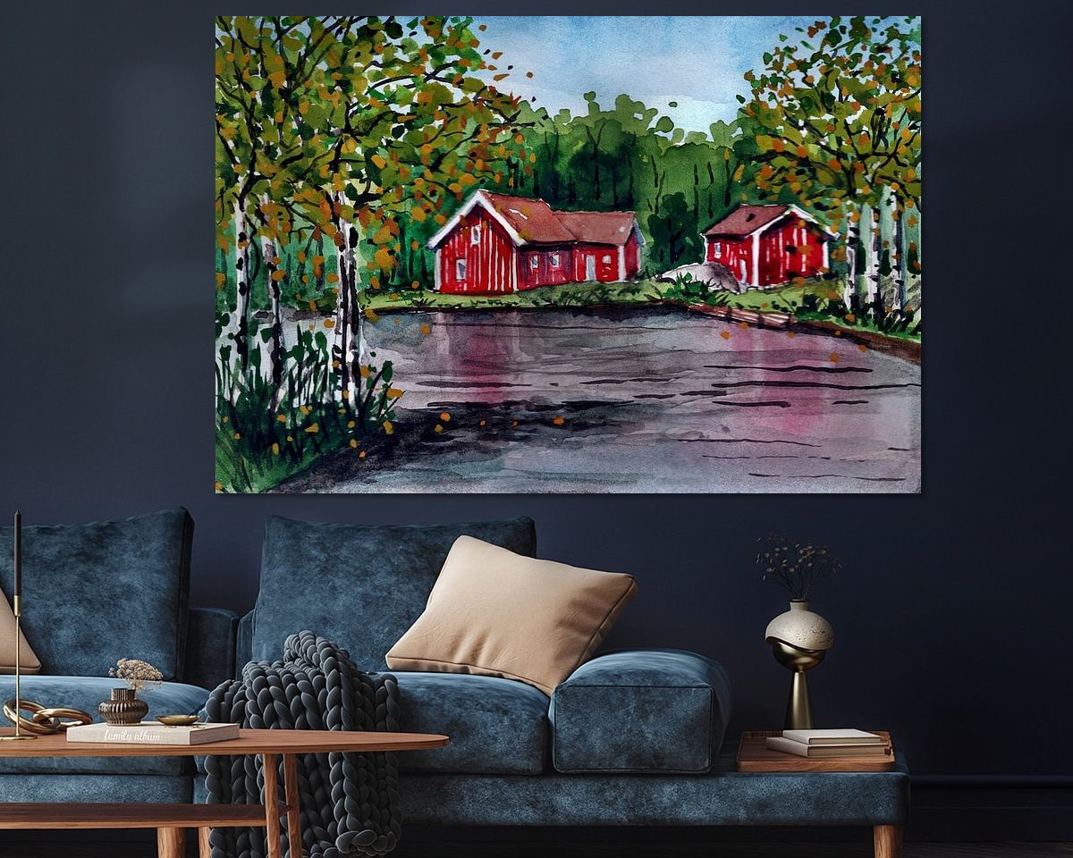 Example of the artwork in a room