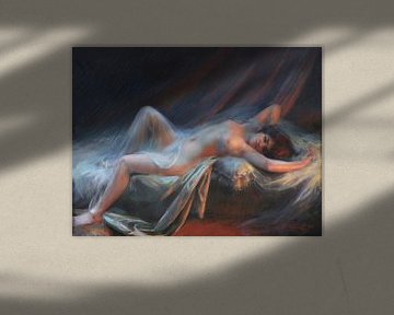 Nackt liegend, Delphin Enjolras (1857-1945) von Atelier Liesjes
