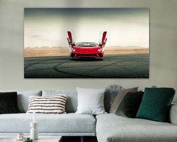 Lamborghini Aventador S Roadster vs. desert roads III